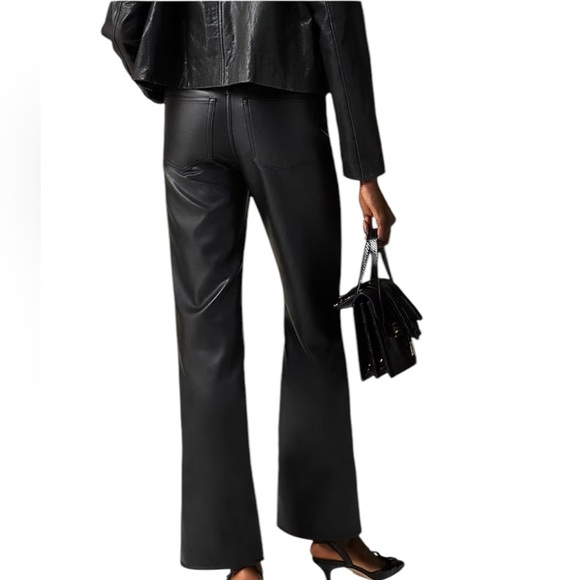 J. Crew Womens mid-rise bootcut pant in faux leather Size 30 Tall - Picture 3 of 11